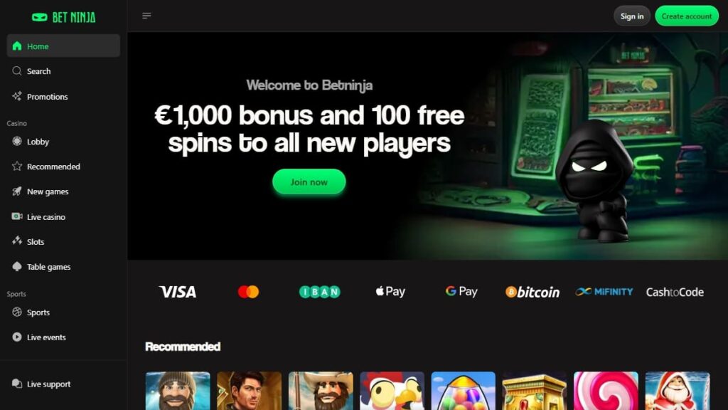 expert review over de belgische goksite van betninja casino