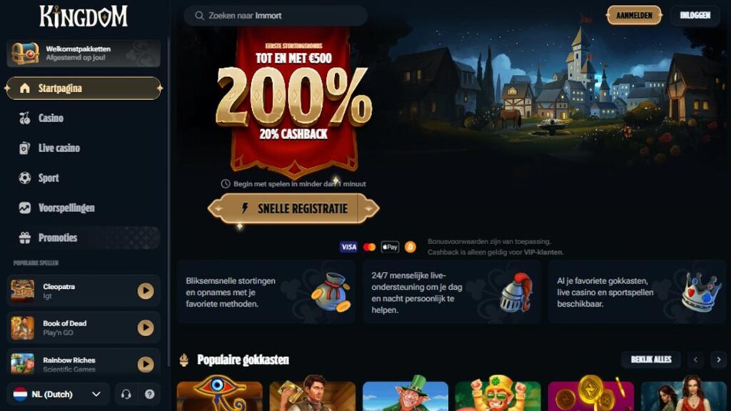 review over online casino belgie van kingdom